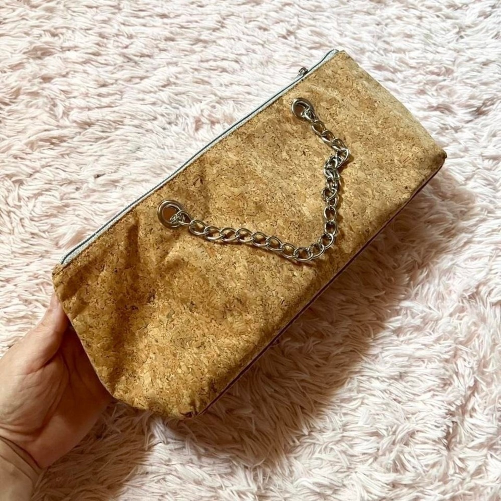 Primewear Inc Cork Wine Purse Insulated Clutch Bag Single Bottle Champagne Gift